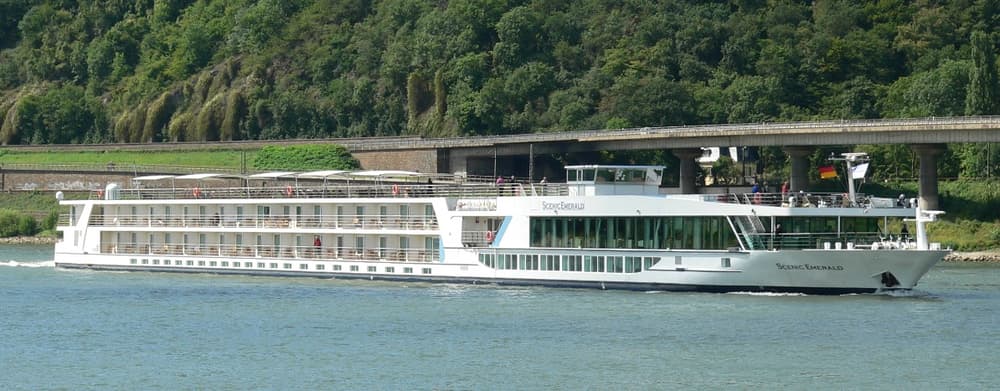 Increasingly larger river cruise ships like "Scenic Emerald" are being built for Scenic Tours.